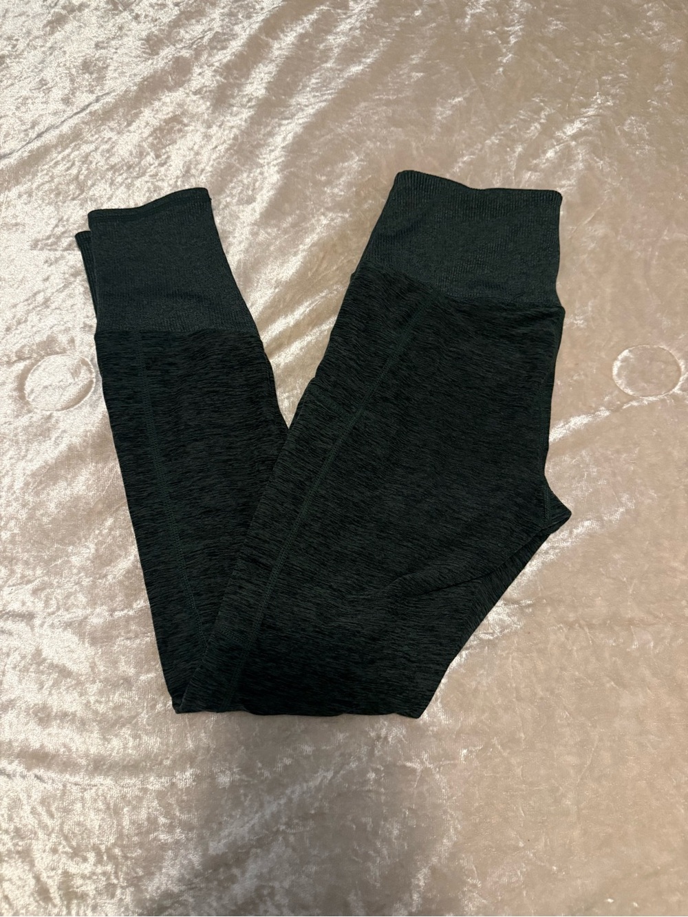 Green tight fit joggers